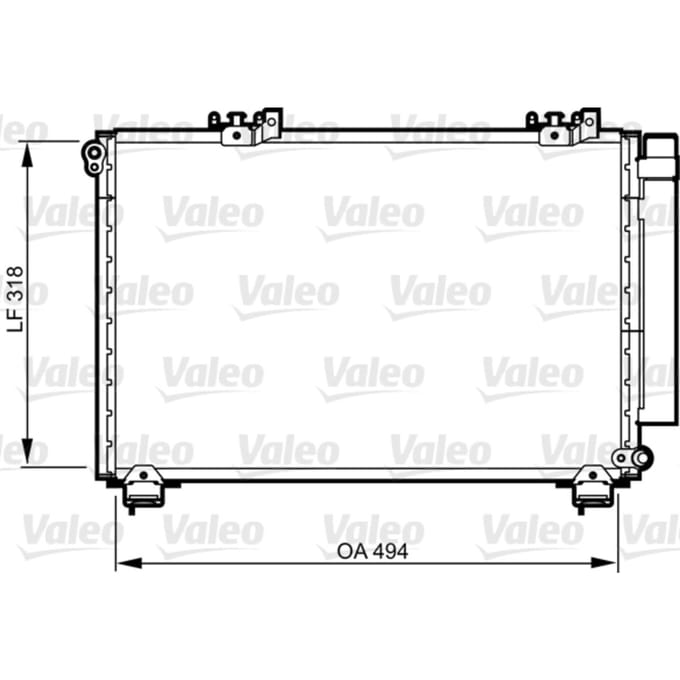 Condensator, airconditioning VALEO 814309