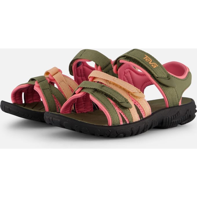 Teva Y TIRRA Unisex Sandalen - Zwart/Groen/Roze - Maat 36