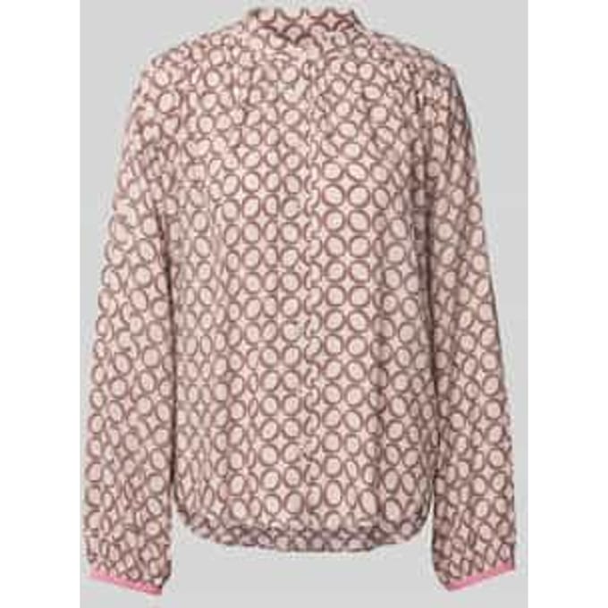 Regular fit blouse van viscose in all-over look
