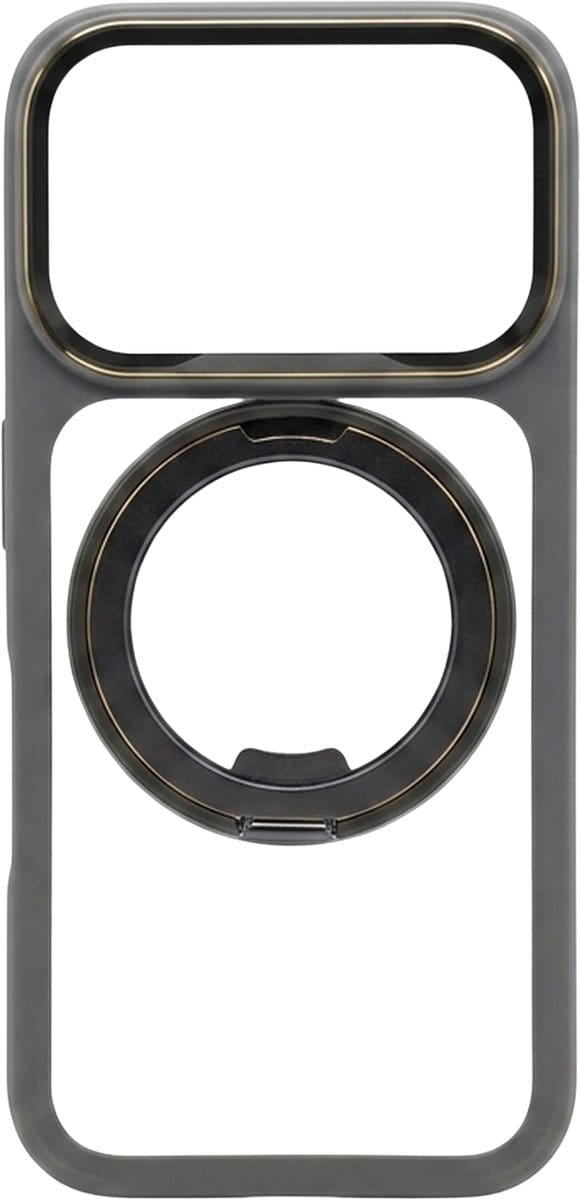 Mastersøn iPhone 17 Pro Max Hoesje met Ring & MagSafe - Grijs - Geschikt voor MagSafe