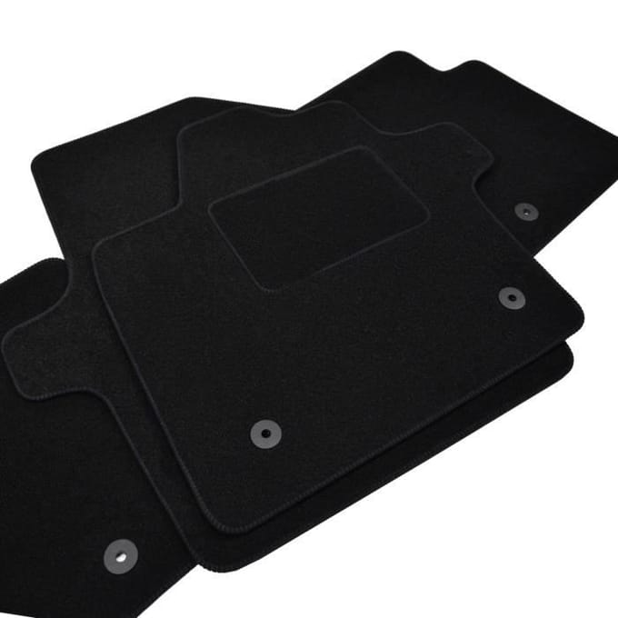 Tapis de sol - Kia - EV6 - Velours noir - 3 pièces - Ajustement précis