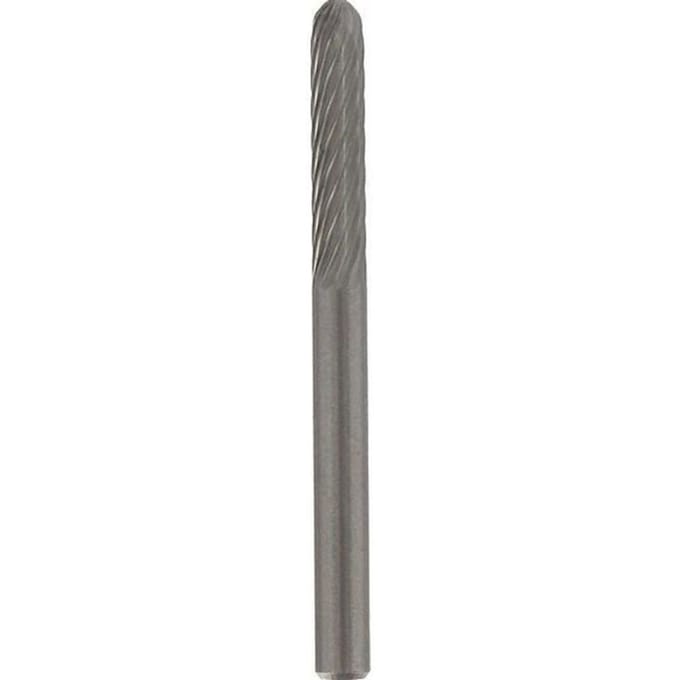 Fraise en carbure de tungstene DREMEL 9903 - Diametre 3,2 mm - Bout cône - Pour sculpter et graver le bois/métal