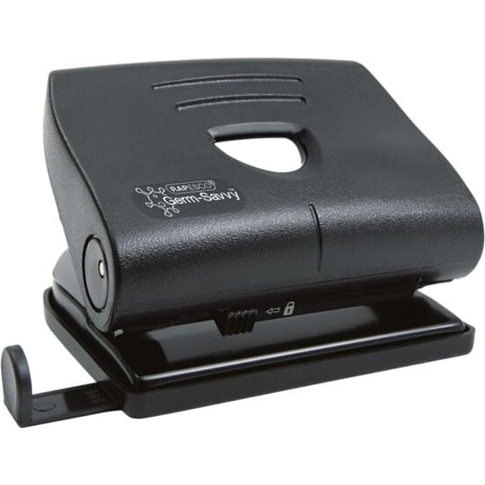 Perforator Rapesco PF8700B1 2-gaats Antibacterieel 22 vel Zwart | Doos a 1 stuk