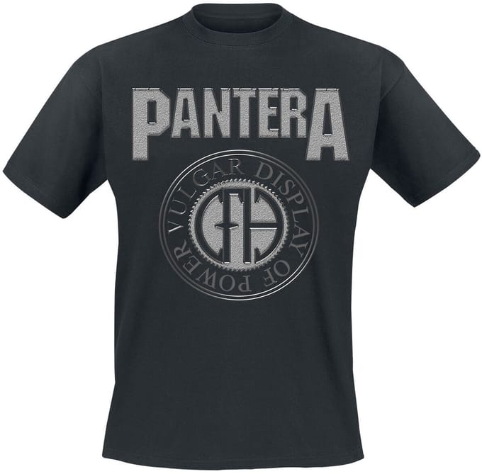 Pantera Vulgar Display Of Power Circle Heren T-shirt - zwart - S