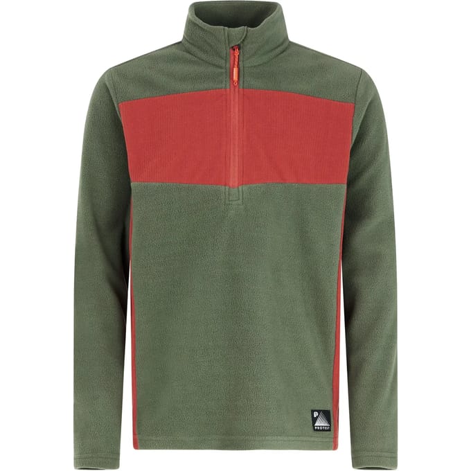 Protest Prtmarnix Jr – Sweater Jongens – Lange mouwen – 1/4 rits – Thyme