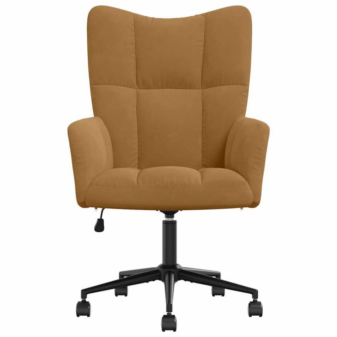 vidaXL Relaxstoel fluweel bruin
