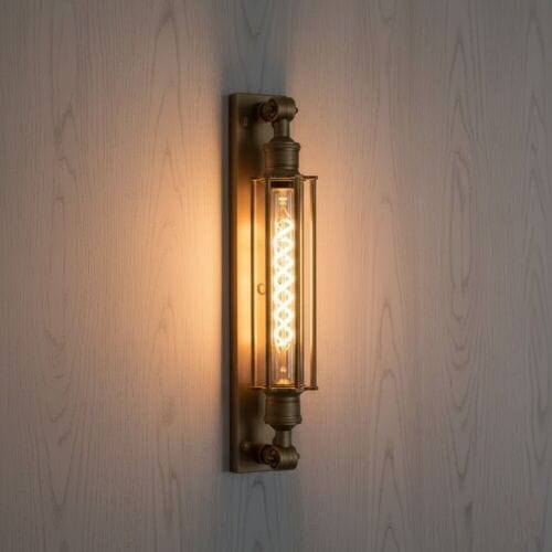 KS Verlichting Muurlamp Astor Antiek Messing