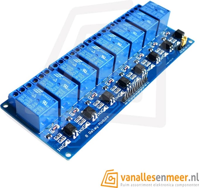 24VDC Relais board 8-kanaals
