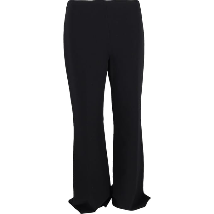 Michael Kors flared broek met hoge taille in zwart polyester