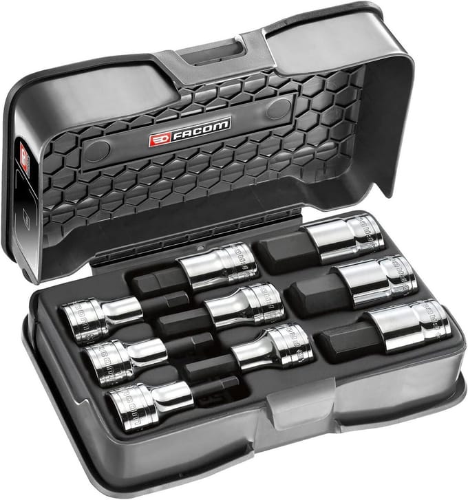 Steeksleutelset 6 delig 5-19 mm metrisch 1/2 inch
