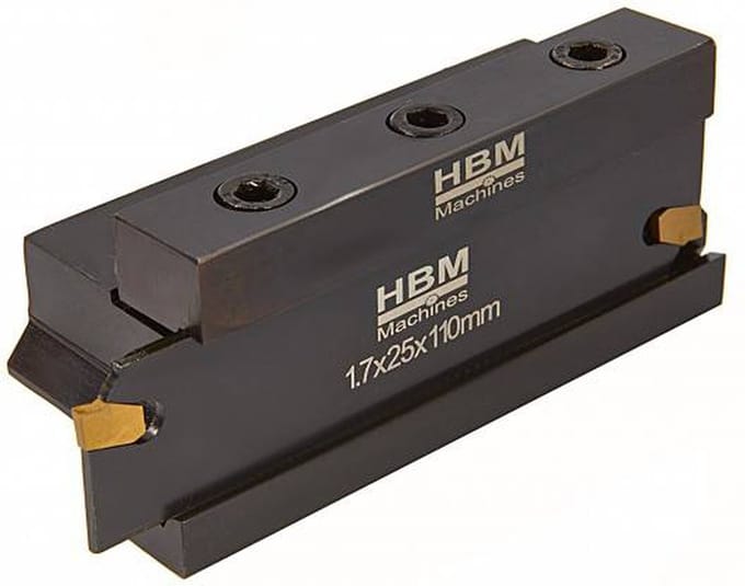 16 mm afsteekhouder met 2mm HM wisselplaat