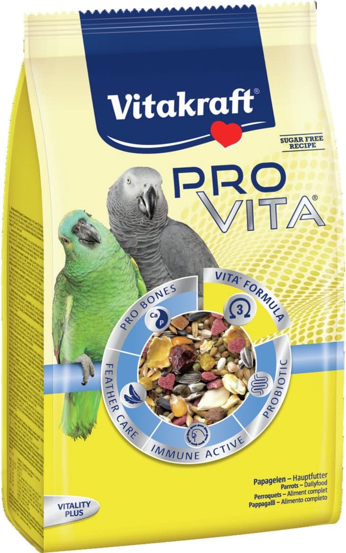 Vitakraft Pro Vita - Papegaai - Volledig voer - 750 g