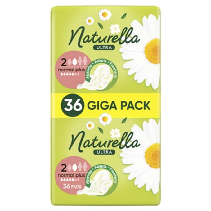 Naturella Ultra Maandverband, Met Flapjes, Normaal Plus 36 Stuks