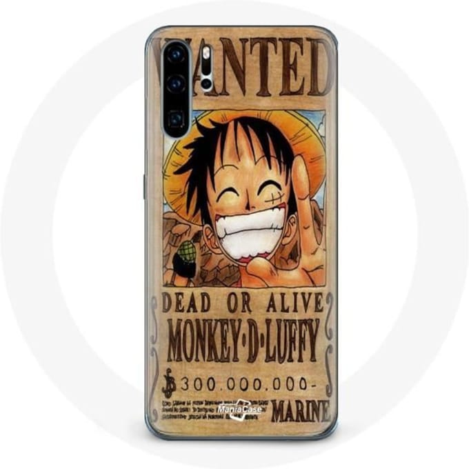 Coque pour Huawei P30 One Piece Manga Luffy affiche de recherche