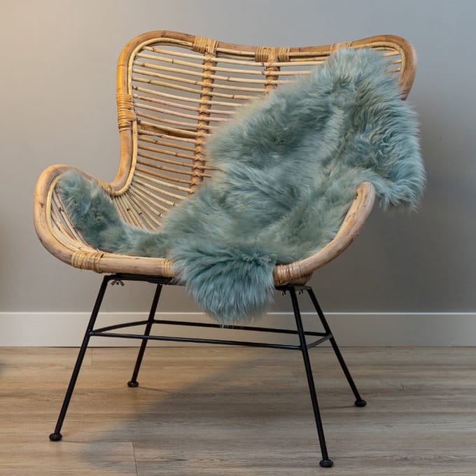 WOOOL Schapenvacht - Australisch Mint L (105x60cm) 100% Echte Schapenvachten - ECO+ Dierenvel