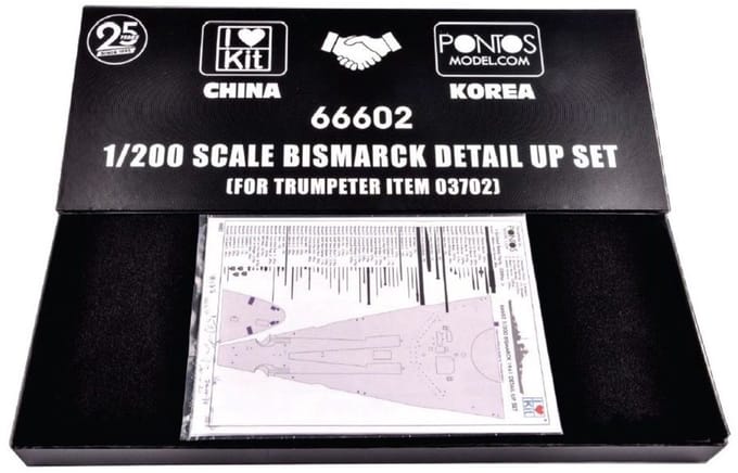 Trumpeter Modelbouwpakket Schepen - 66602 Bismarck Ship - Detail Up Set for 03702 Accessoires set - 1:200 - Modelbouw
