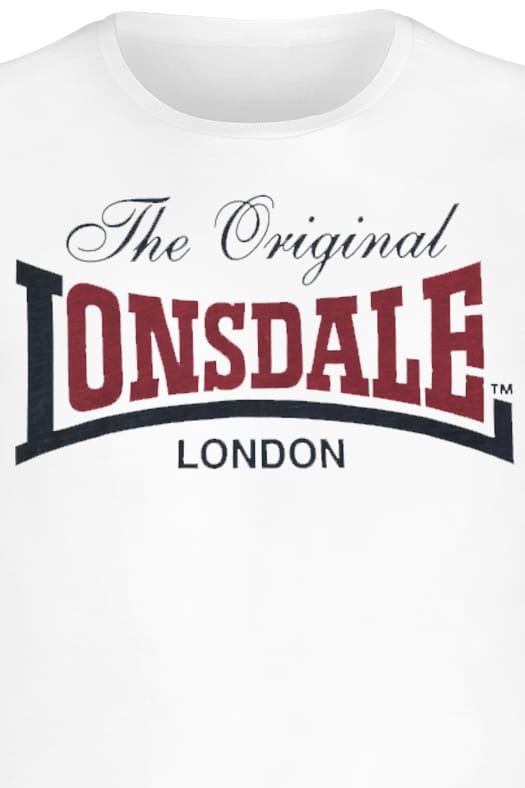 Lonsdale London Aldingham Heren T-shirt - wit - S