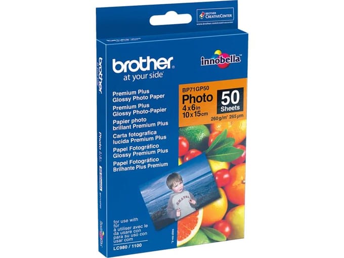Fotopapier Brother BP-71 10x15cm 260gr glossy 50 vel