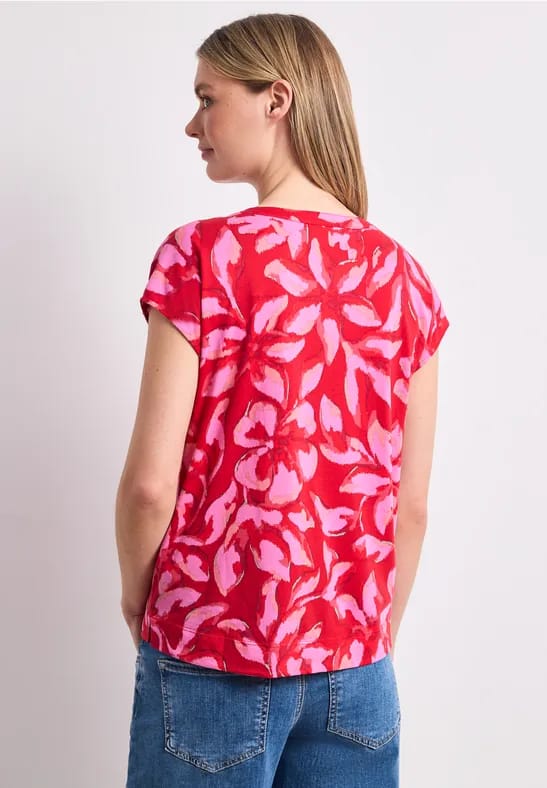 Shirt met knoopsluiting en print