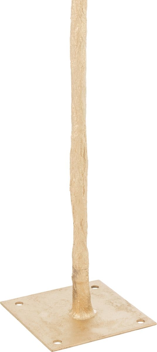 J-Line boom Pluimen - staal - goud/wit - large