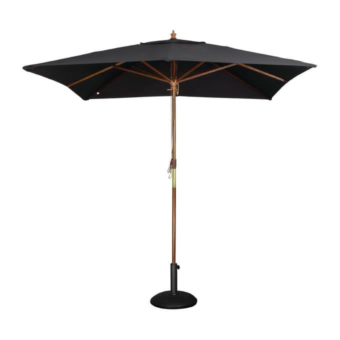 HorecaTraders  Parasol Vierkant Zwart - 2,7(h)x2,5(l)x2,5(b) meter