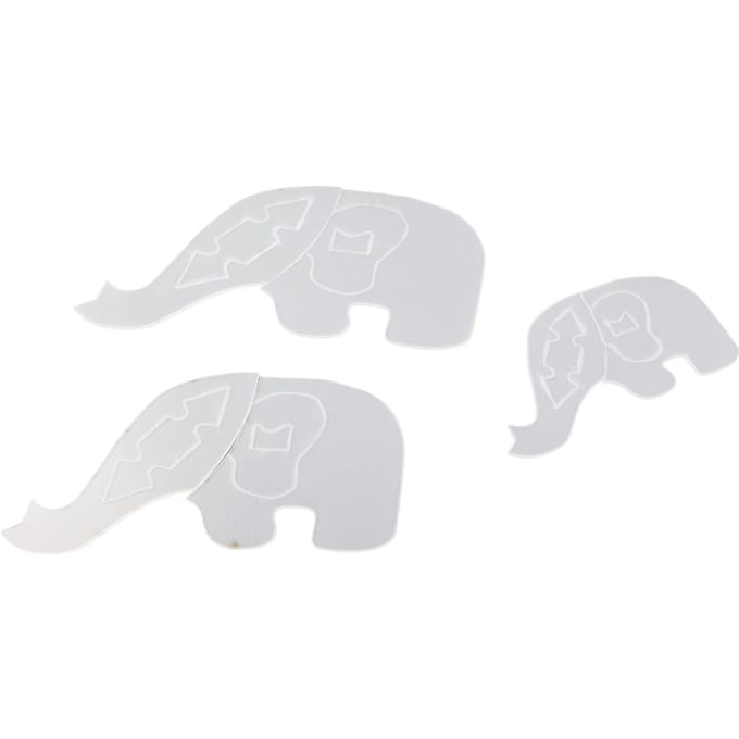 3 STuks Olifant Sjabloon Liniaal Schattig Lief Dier Makkelijk te Gebruiken Acryl Naaipatroon Sjabloon voor white