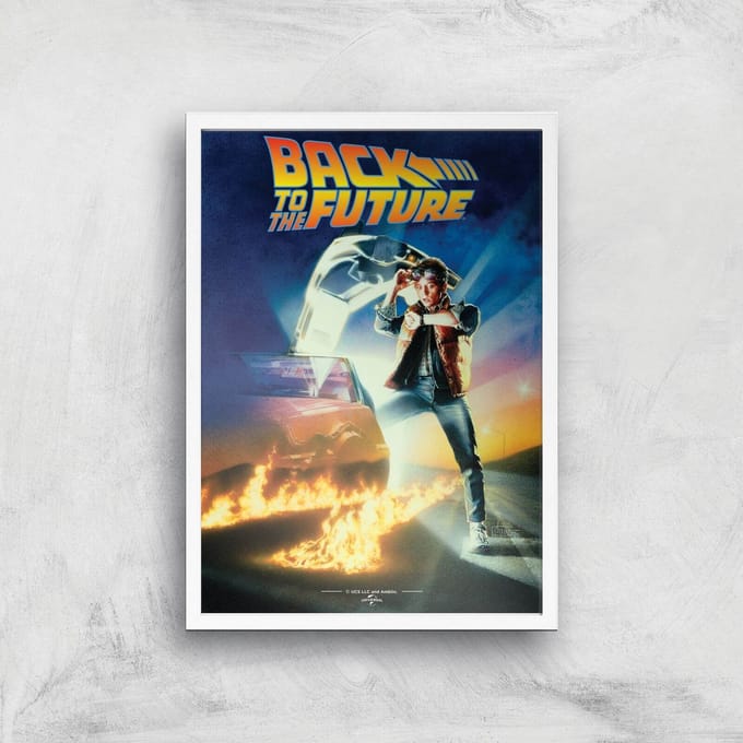 Back To The Future Part 1 Giclee Art Print - A2 - White Frame