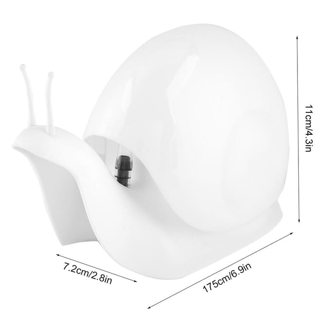 Slakvorm Drukstijl Zeep Vloeistoffles Handlotion Dispenser Badkameraccessoires (Wit) wit