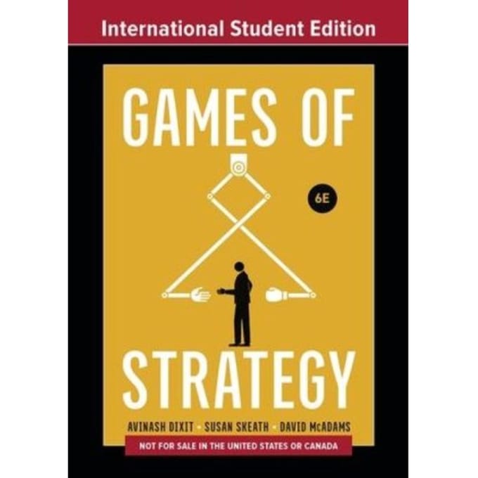 Games Of Strategy - Avinash K. (Princeton University