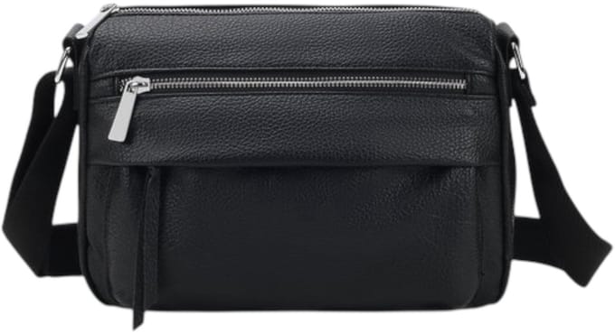 THL Design - Dames Schoudertas - Crossbody - Veel Vakken - Zwart