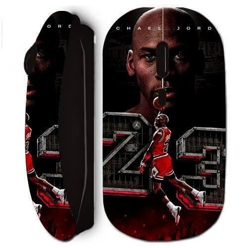 Souris sans fil - Maniacase - Michael Jordan 23 Legend - Confort ergonomique - Design stylé - USB