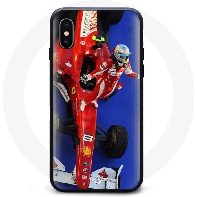 Coque - Formula 1 - Iphone XS Max - Rouge - Design Fernando Alonso - Souple rouge