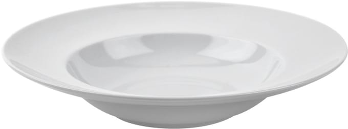 Kaszub Pastabord Ø 24 cm - Elegante witte porseleinen sjaal