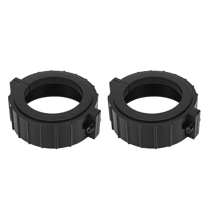 2 Sets Spa Jacuzzi Heater Gesplitste Moerkoppelingen met Schroeven Heater Pakking voor Jacuzzi Spa Geschikt voor Balboa 2 Inch Heater black