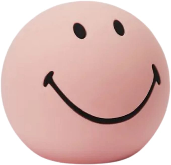 Mr Maria - Smiley® Bundle of Light - 11 cm - LED lamp - Nachtlampje - Roze