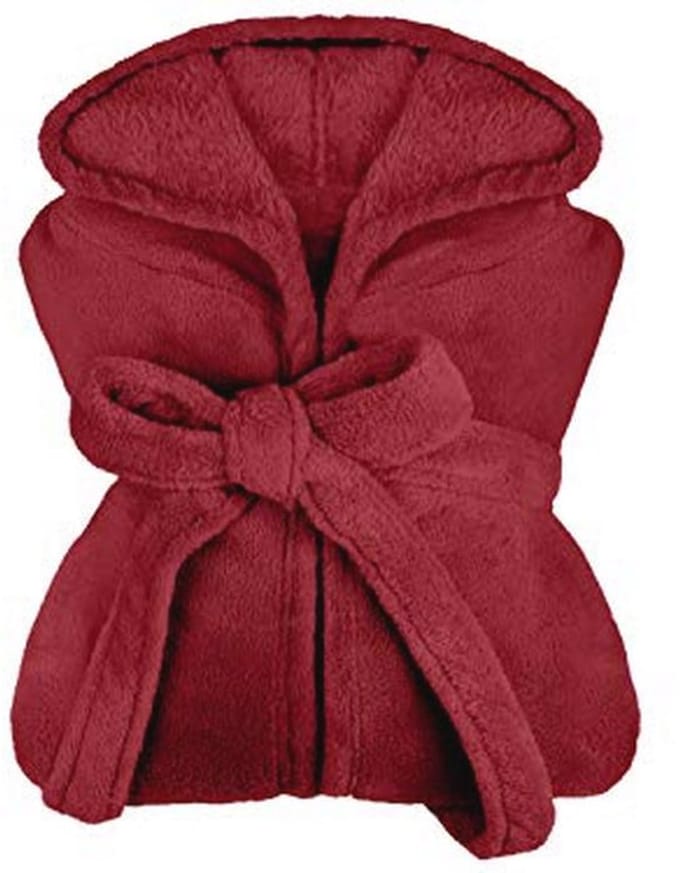 Extra Zachte Badjas met Capuchon van Knuffelfleece - Unisex, Kuitlengte in Moderne Kleuren