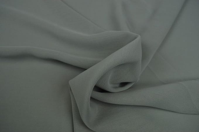 Chiffon stof - Zilvergrijs - 1 meter - Per meter - 150cm breed