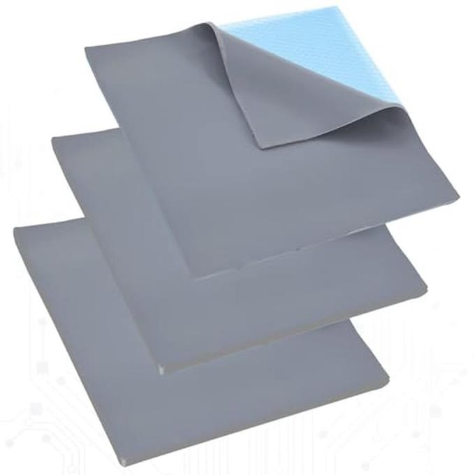 Set van 3 Warmtegeleidende Silicone Pads - 12,8 W/mK - 100 x 100 mm