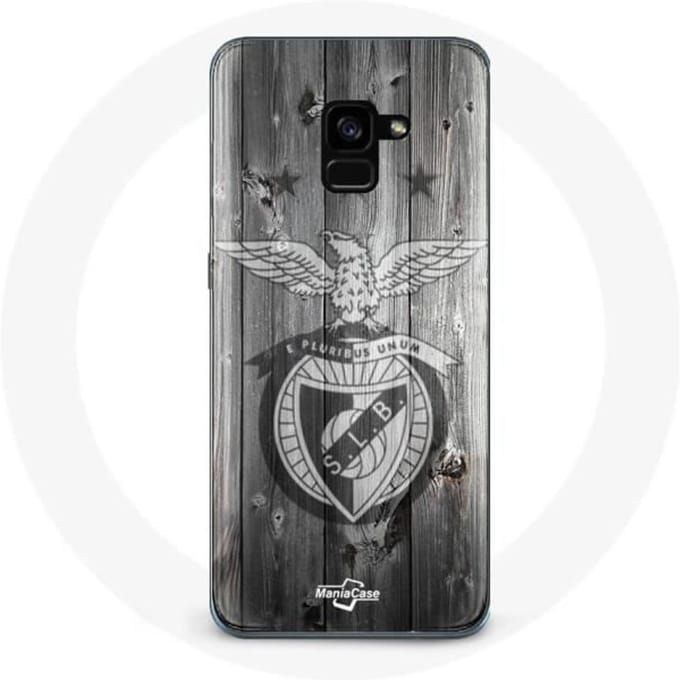 Samsung Galaxy A5 2018 hoesje slb benfica grijze achtergrond