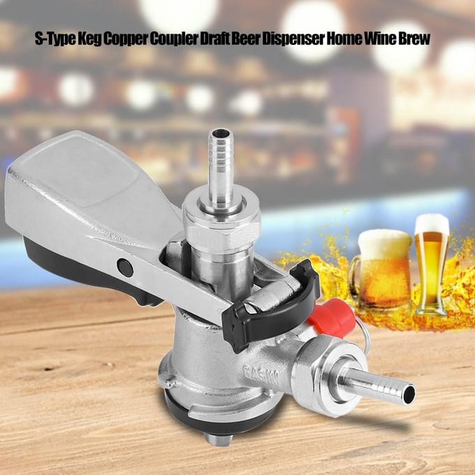 S Type Vat Koperen Koppeling Tapbier Dispenser Thuis Wijn Brouw gray