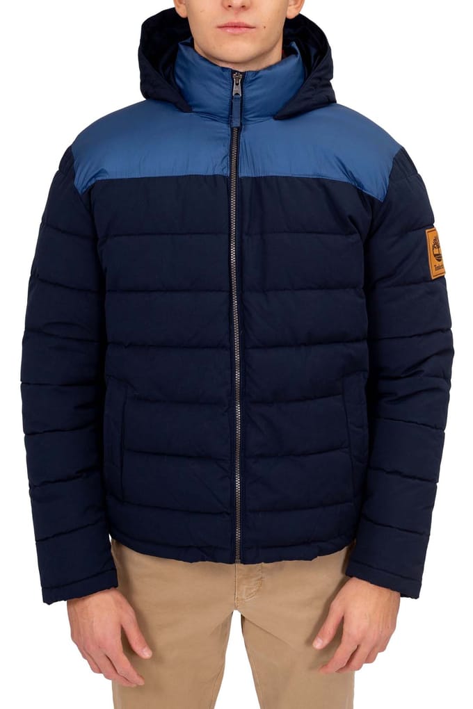 Timberland South Twin Jas - Navy Blauw - Met Logo Patch - Maat 3XL