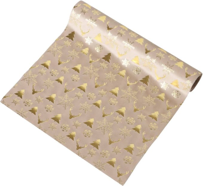 Tafelloper van polyester met een feestelijk motief NAINA, 152 x 35 cm