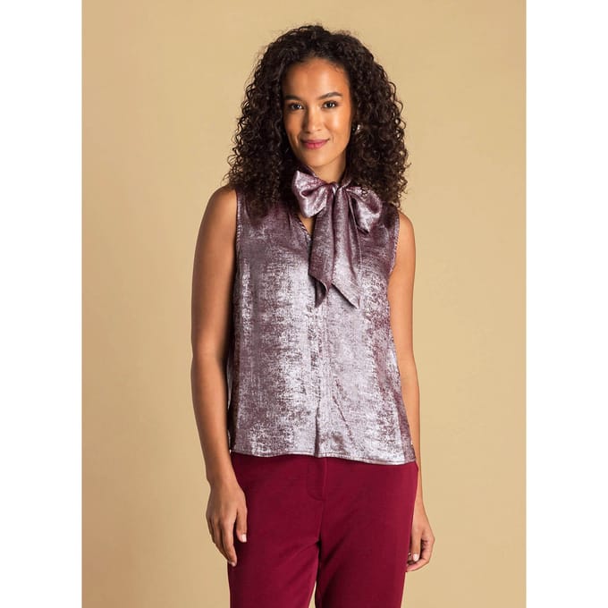 IVY BEAU Amylia Tops - Dark Red - maat 36