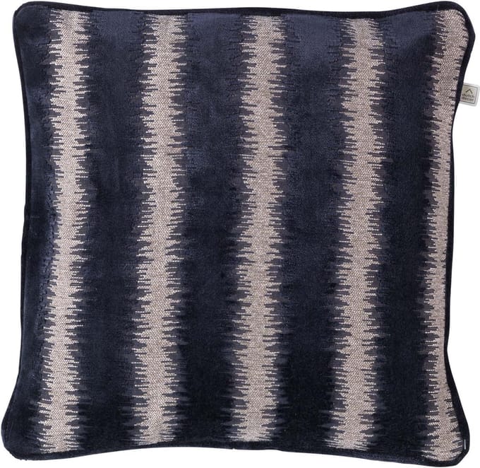Dutch Decor AWESTA - Sierkussen donkerblauw 45x45 cm - Inclusief binnenkussen