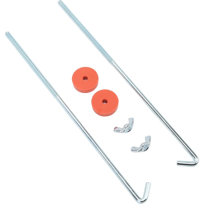Kit de maintien de batterie chromé 10 pouces avec boulons à crochet en J, rondelles, écrous, accessoires automobiles universels white