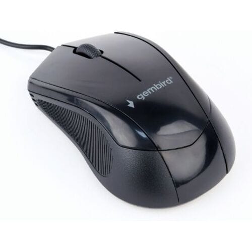 Gembird Wired optical mouse 3B-02 - Muis - Optisch - 3 knoppen - Zwart