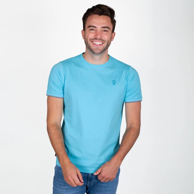 Heren T-shirt Dronten - Felblauw