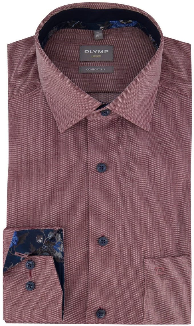 business overhemd Olymp Luxor Comfort Fit rood