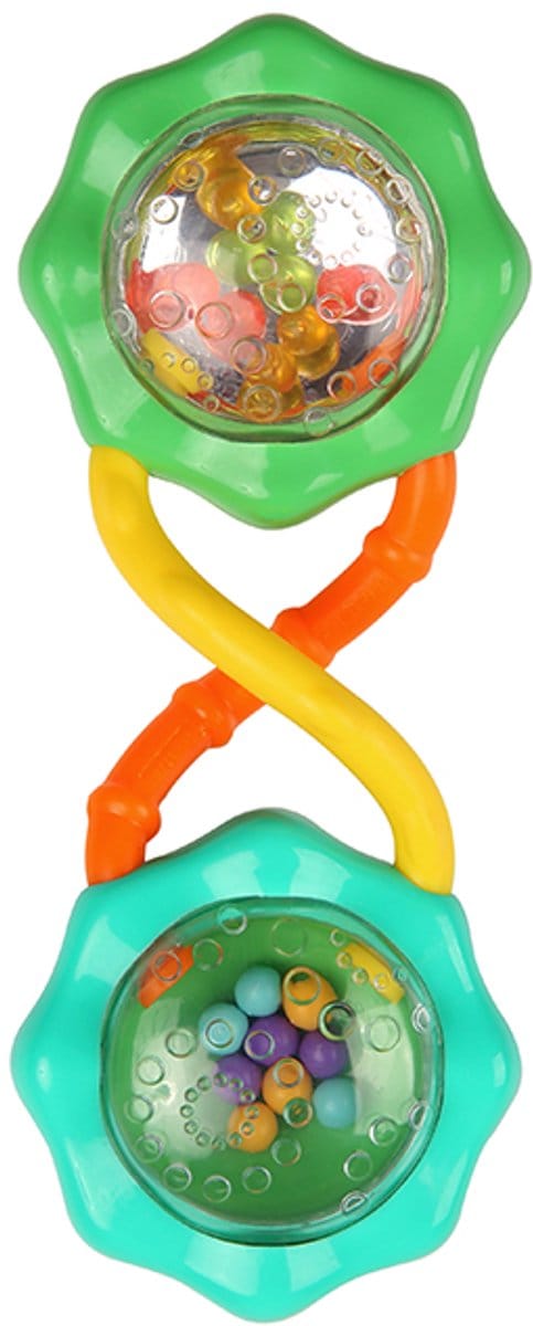 Baby rammelaar rattle & shake groen - Bright Starts - vanaf 3 maanden