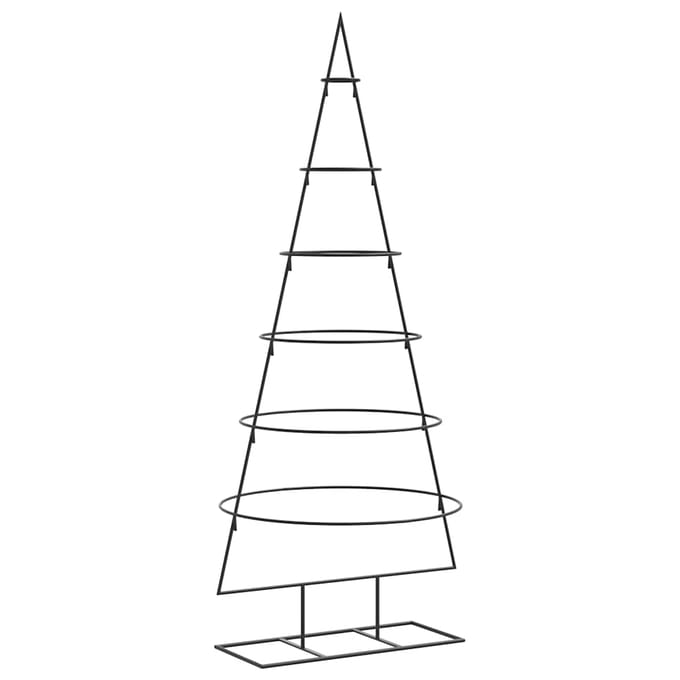 vidaXL - Kerstdecoratie - kerstboom - 150 - cm - metaal - zwart